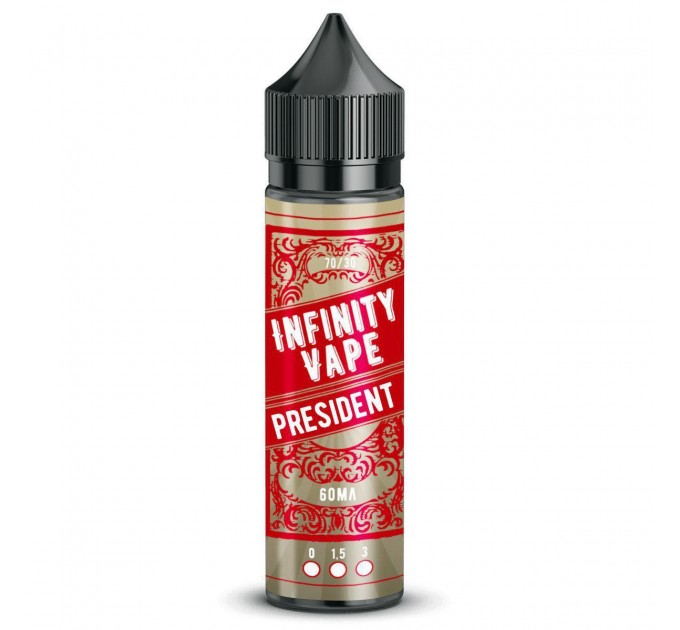 Жидкость для электронных сигарет InfinityVape President 1.5 мг 60 мл (Табак с лесным орехом)