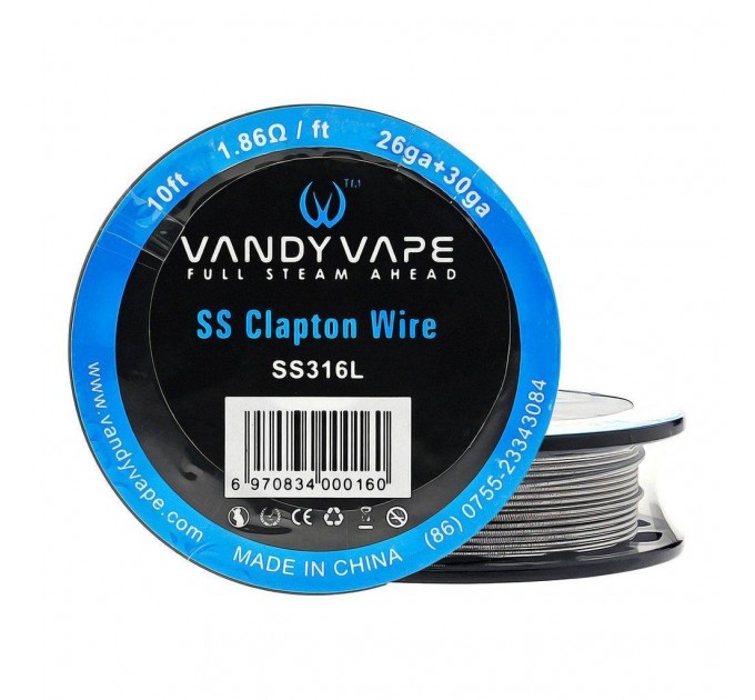 Котушка спіралі Vandy Vape Resistance Wire Clapton SS316L
