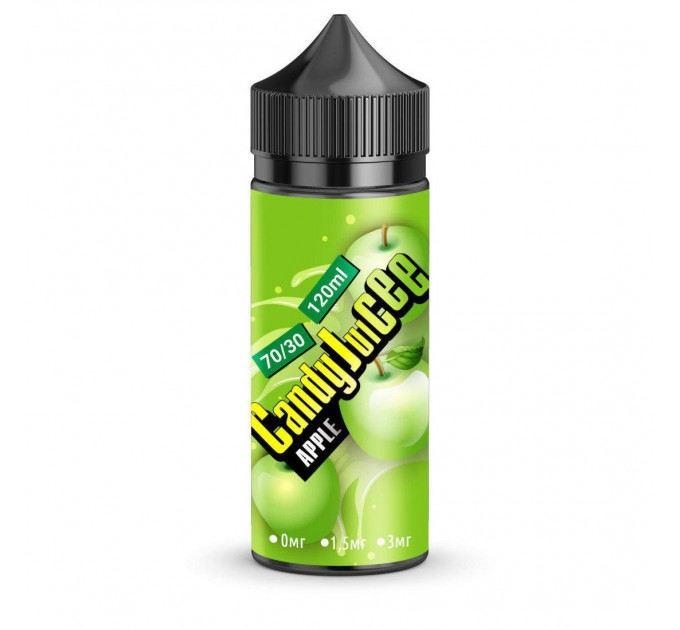 Рідина для електронних сигарет Candy Juicee Apple 3 мг 120 мл (Яблуко)