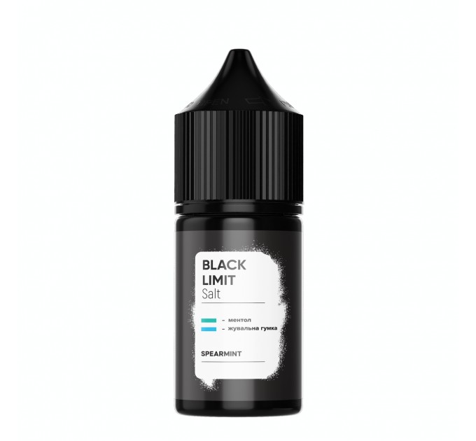 Набор заправки для самозамеса на солевом никотине Black Limit Spearmint 30 мл 50 мг (Мятная жвачка)