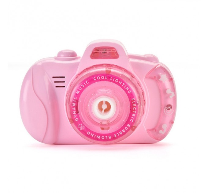 Генератор мыльных пузырей Bubble Camera Фотоаппарат (Pink) 
