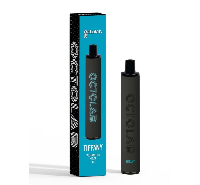 Одноразовая электронная сигарета Octolab Pod 950mAh 5.5ml 1600 затяжек Kit 50 мг Tiffany - Арбуз Дыня Лёд