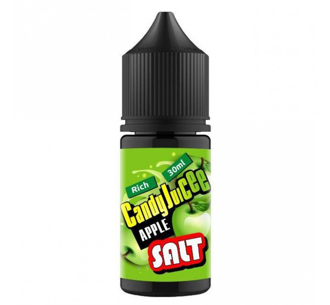 Жидкость для POD систем Candy Juice SALT Apple 25 мг 30 мл (Яблочная конфета)