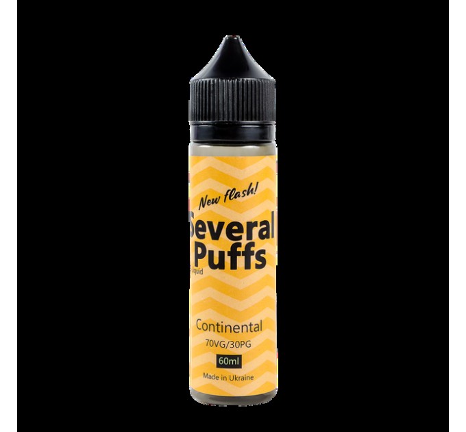 Жидкость для электронных сигарет Several Puffs 2.0 Continental 1.5 мг 60 мл (Табачный вкус)