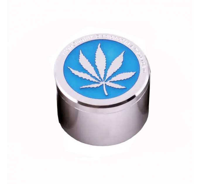 Гриндер для тютюну HL-244 Коноплі (Blue)