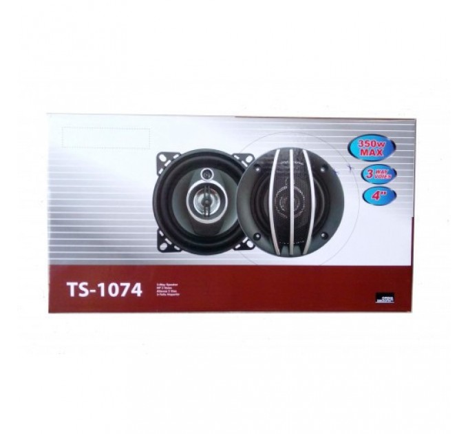 Автомобільна акустика TS-1074 4'', 3-х смуг., 350W (Black)