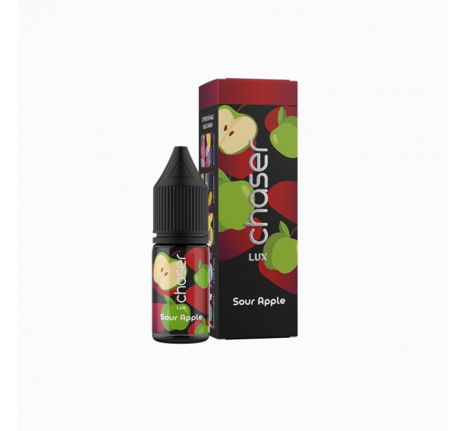 Рідина для систем POD CHASER Lux Sour Apple 11 мл 65 мг (Зелене яблуко)