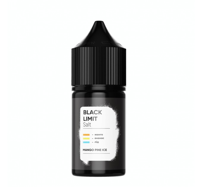 Набор заправки для самозамеса на солевом никотине Black Limit Mango Pine Ice 30 мл 50 мг (Манго ананас лед)