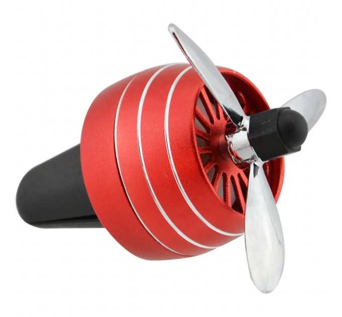 Ароматизатор CFK-03-B пропеллер автомобильный в решётку (Red)