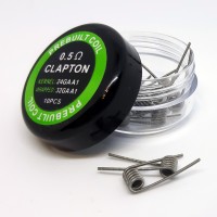 Комплект спиралей PREBUILT Clapton Coil 0.5 10 шт Ом