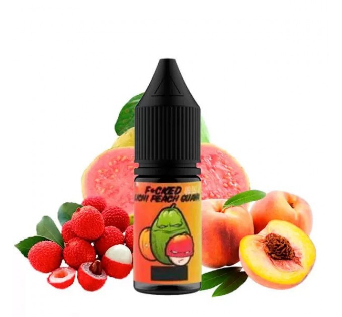 Жидкость для POD систем Fucked Salt Lichi Peach Guava 10 мл 50 мг (Личи Персик Гуава)