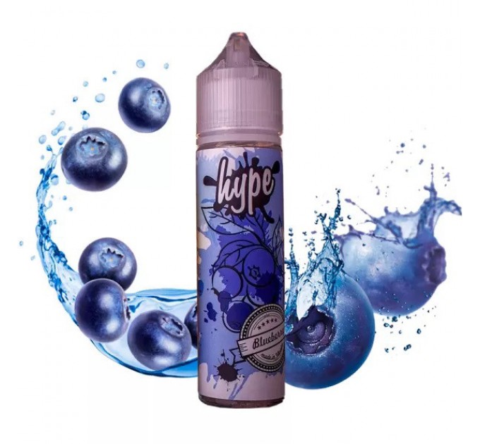 Рідина для електронних сигарет Hype Organic Blueberry 60 мл 1.5 мг (Чорниця, смородина)