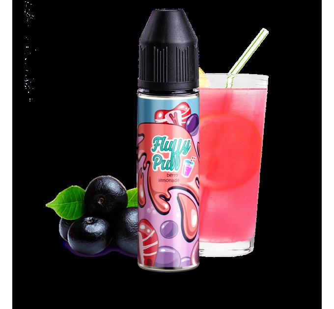 Рідина для електронних сигарет Fluffy Puff Berry Lemonade 3мг 60мл (Ягідний лимонад)