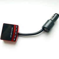 Автомобильный FM-модулятор 856 USB/micro SD от прикуривателя Black Red