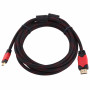 Кабель HDMI 3м (Black Red)