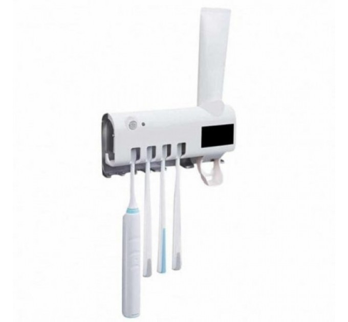 Диспенсер для зубной пасты и щеток Toothbrush Sterilizer автоматический (White) 