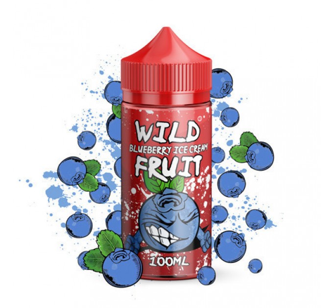 Рідина для електронних сигарет Wild Fruit Blueberry Ice Cream 3 мг 100 мл.