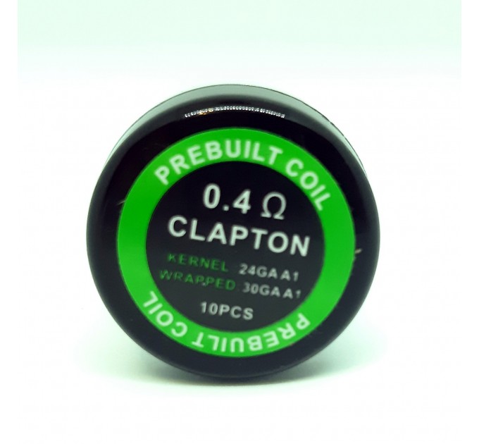 Комплект спиралей PREBUILT Clapton Coil 10 шт 0.4 Ом