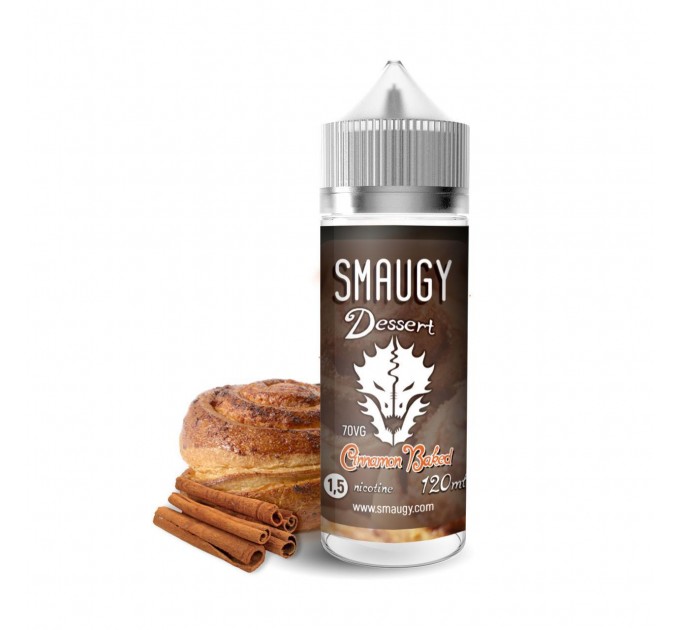 Жидкость для электронных сигарет SMAUGY Cinnamon Bakery 1.5 мг 120 мл (Выпечка с вкусом корицы)