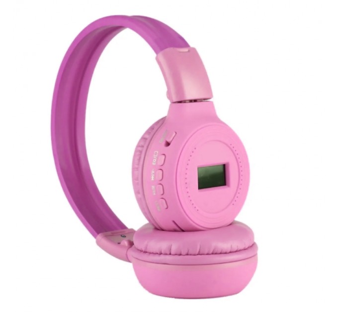 Бездротові блютуз навушники N65BT Pink