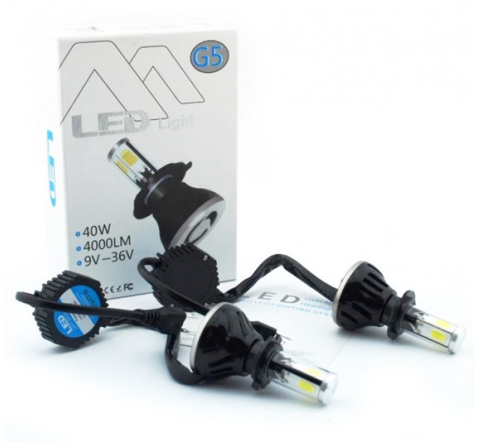Лампа автомобильная LED G5 H7 (Silver Black) 