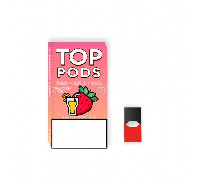 Картридж для POD систем Top Pods 0.7ml 1.5 Ом Strawberry Punch