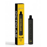 Одноразова електронна сигарета Octolab Pod 950mAh 5.5ml 1600 затяжок Kit 50 мг Yellow - Банан Льод