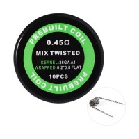 Комплект спиралей PREBUILT Mix Twisted Coil 0.45 10 шт Ом