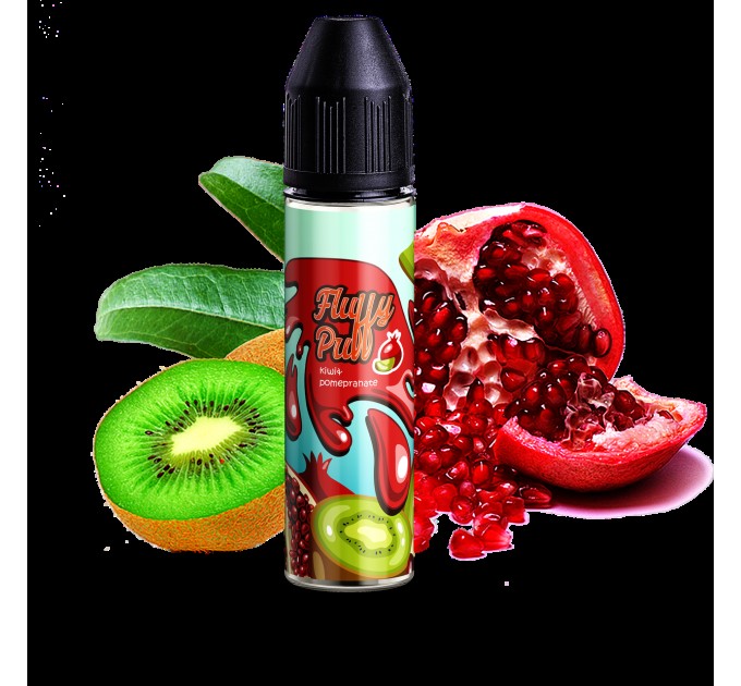 Жидкость для электронных сигарет Fluffy Puff Kiwi Pomegranate 3 мг 60 мл (Киви с гранатом)