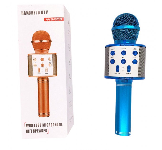Мікрофон для караоке W 858 (Blue)