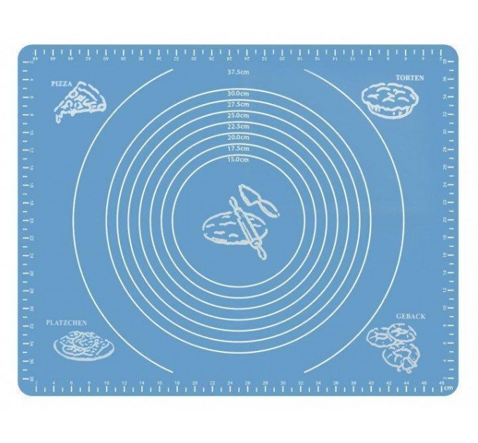Силіконовий антипригарний килимок (50x40, Блакитний)