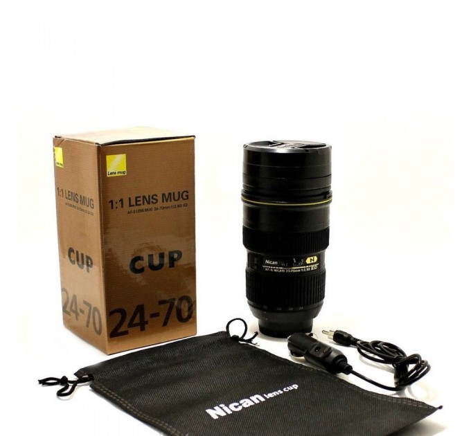 Чашка термооб'єктив NICAN Cup з підігрівом від прикурювача (Black)