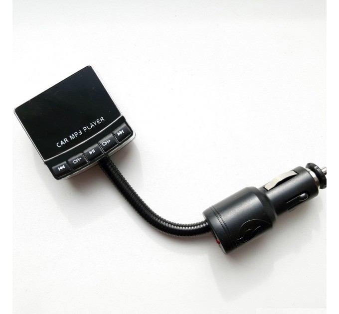Автомобильный FM-модулятор 856 USB/micro SD от прикуривателя Black