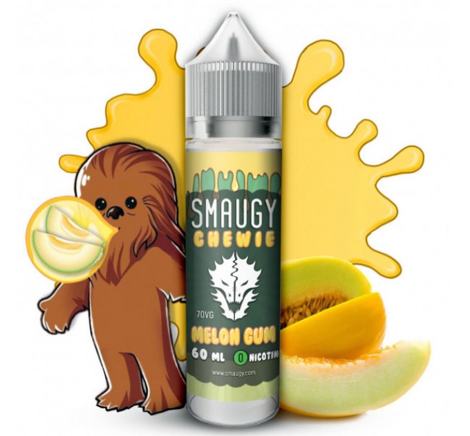 Жидкость для электронных сигарет SMAUGY Chewie Melon Gum 0 мг 60 мл (Арбузная жвачка)