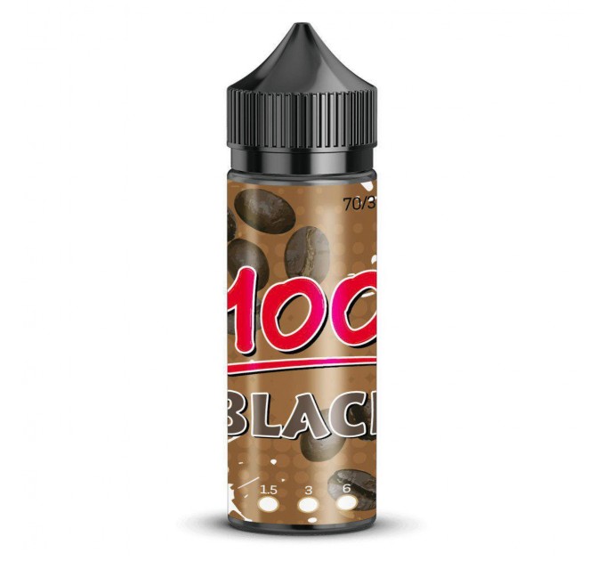 Жидкость для электронных сигарет 100 (сотка) Black 3 мг 100 мл (Кофе с молоком)