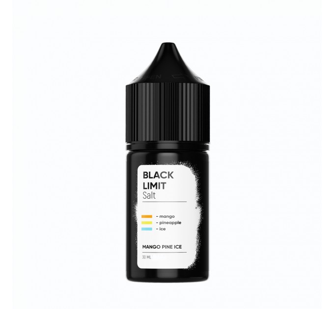 Жидкость для POD систем Black Limit Salt Mango Pine Ice 30 мл 50 мг (Манго ананас лед)