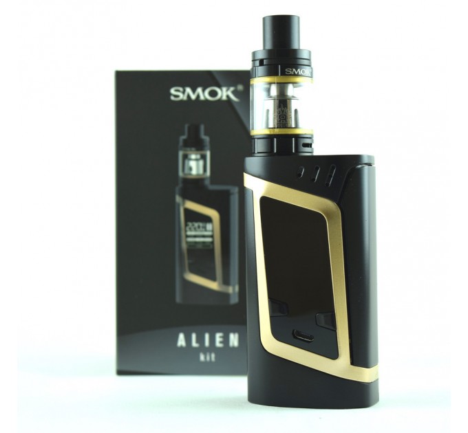 Электронная сигарета Smok Alien TC 220W Kit (Черно/Золотой)