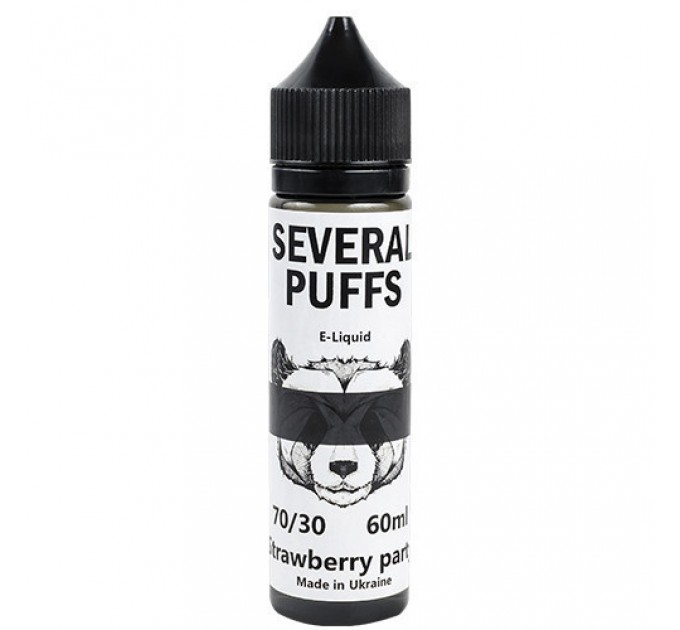 Жидкость для электронных сигарет Several Puffs Strawbery party 1.5мг 60мл (Клубника с лаймом)