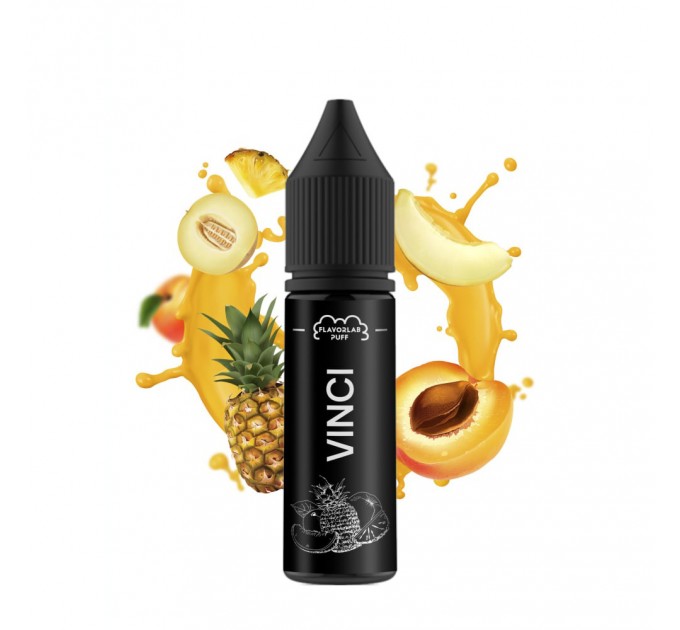 Жидкость для POD систем Flavorlab Vinci Pineapple Melon Nectarine 15 мл 50 мг (Ананас Дыня Нектарин)