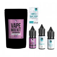 Набір для самозамісу Vape Mix Kit 30 мл, 0-25 мг (Raspberry Blueberry)