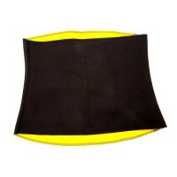 Пояс для схуднення тягнучий Hot Shapers (Black Yellow, XXXL)