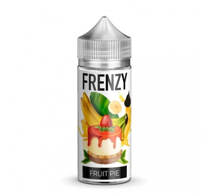 Жидкость для электронных сигарет Frenzy Vape Fruit Pie 3 мг 100 мл (Клубнично-банановый чизкейк)