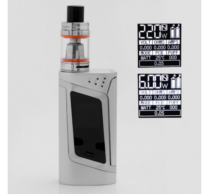 Электронная сигарета Smok Alien TC 220W Kit (Серебряный)