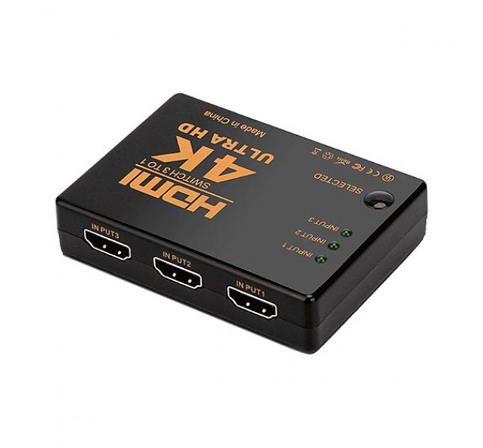 Сплиттер HDMI SWITH 4K 3в1 (Black)