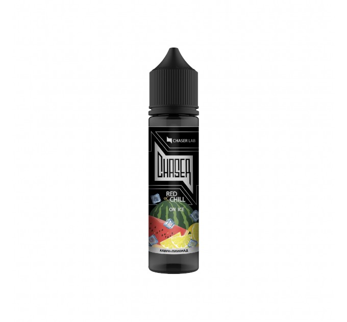 Жидкость для электронных сигарет CHASER Black Organic RED CHILL ICE 60 мл 0 мг (Лимонад со вкусом арбуза с холодком)
