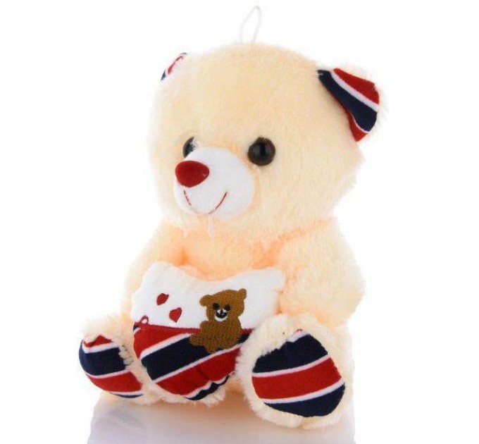 Плюшевий ведмедик Тедді з серцем світиться (Beige)