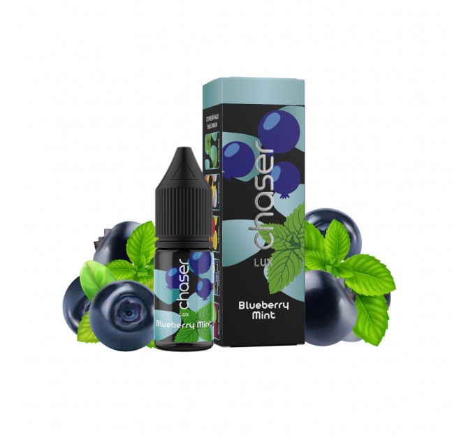 Жидкость для POD систем CHASER Lux Blueberry Mint 11 мл 50 мг (Черника и мята)