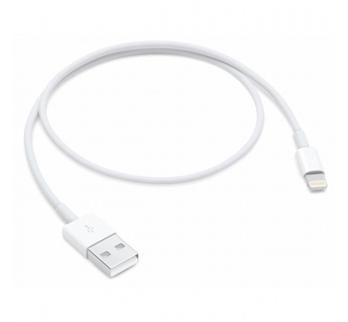 Кабель для заряджання USB - Lightning 25 см (White)