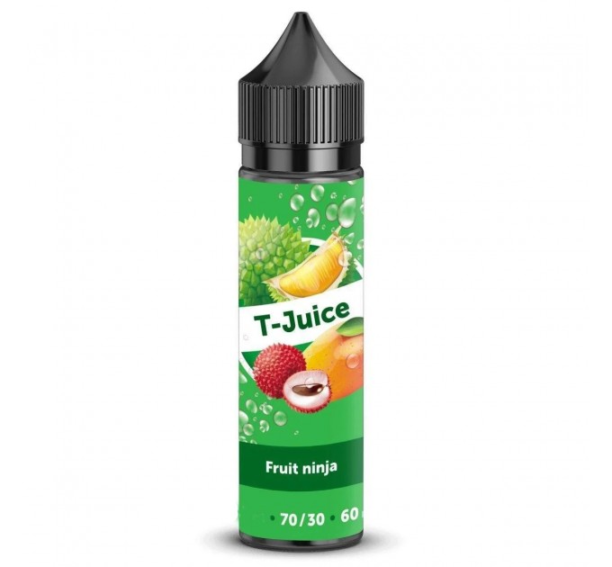 Жидкость для электронных сигарет T-Juice Fruit ninja 6 мг 60 мл (Смесь экзотических фруктов)