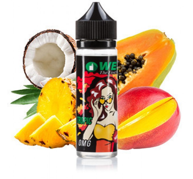 Жидкость для электронных сигарет WES Tropic 0 мг 100 мл (Тропические фрукты)